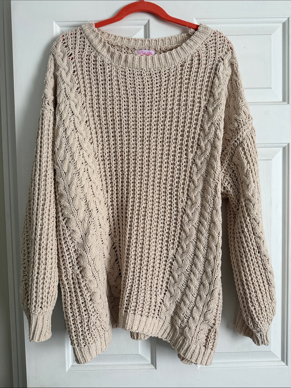 Pink lily sweater